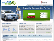 Tablet Screenshot of carinsurancequote.net